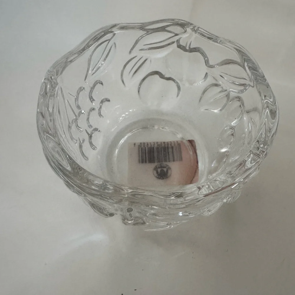 Waltherglas Garden Harvest Tealight Votive Candle Holder Vintage Set/4 Cherries